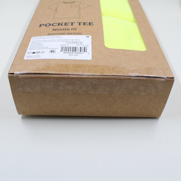 2 Pack Men's NWT Brahma Medium 38-40 Yellow Relaxed Fit Pocket Tee Shirt - Picture 4 of 6